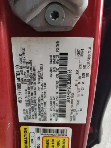 2014 FORD FUSION SE  