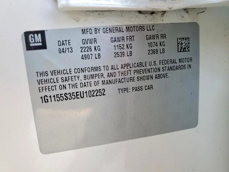 2014 CHEVROLET IMPALA LTZ  