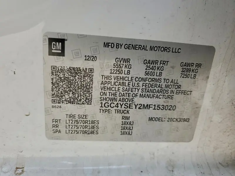 2021 CHEVROLET SILVERADO K3500  