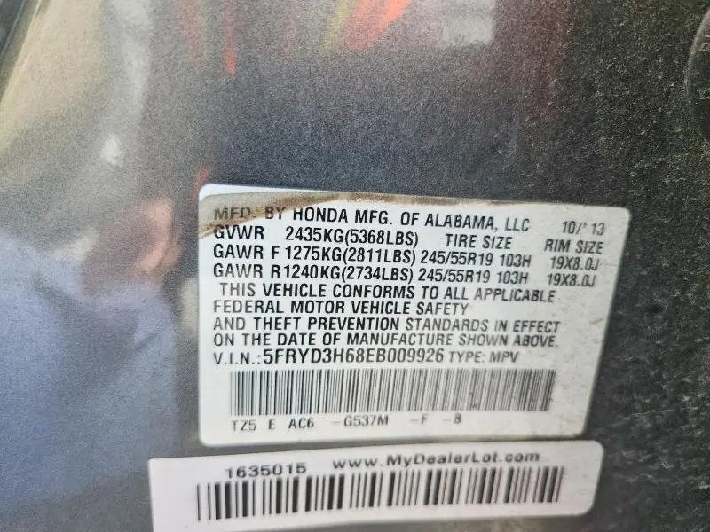 2014 ACURA MDX TECHNOLOGY  