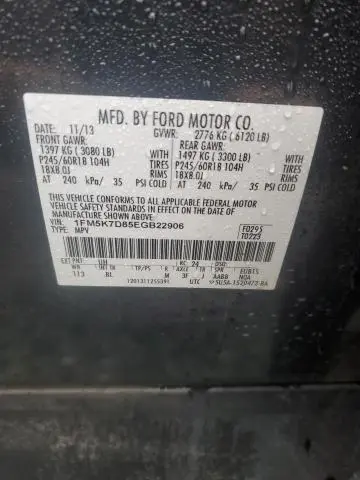 2014 FORD EXPLORER XLT  