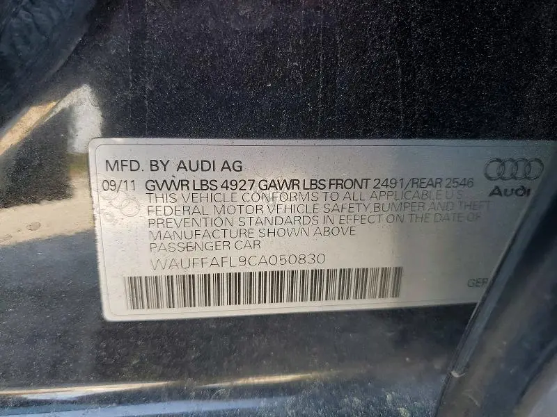 2012 AUDI A4   