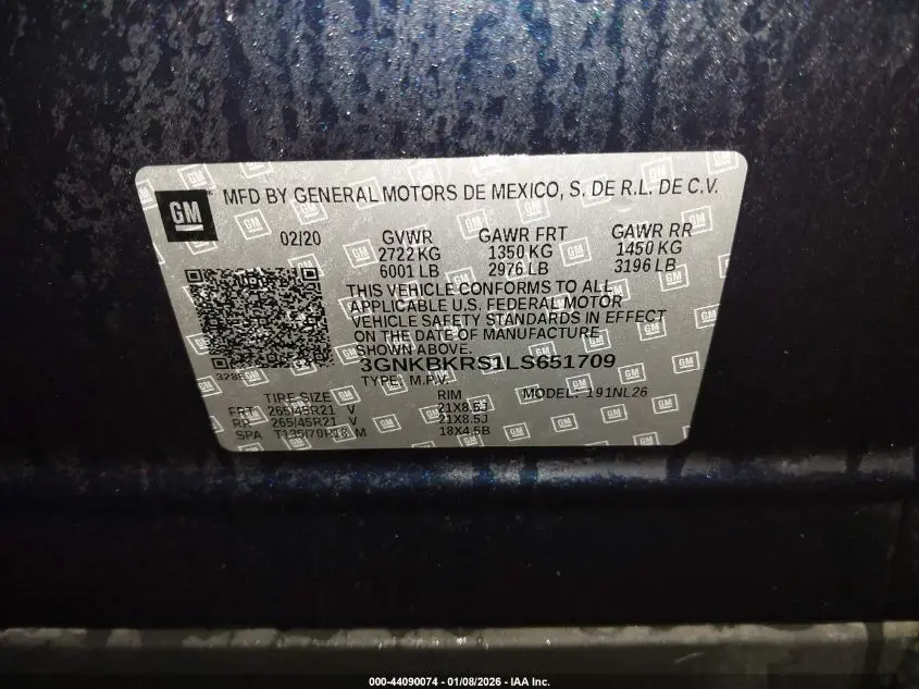 2020 CHEVROLET BLAZER AWD RS