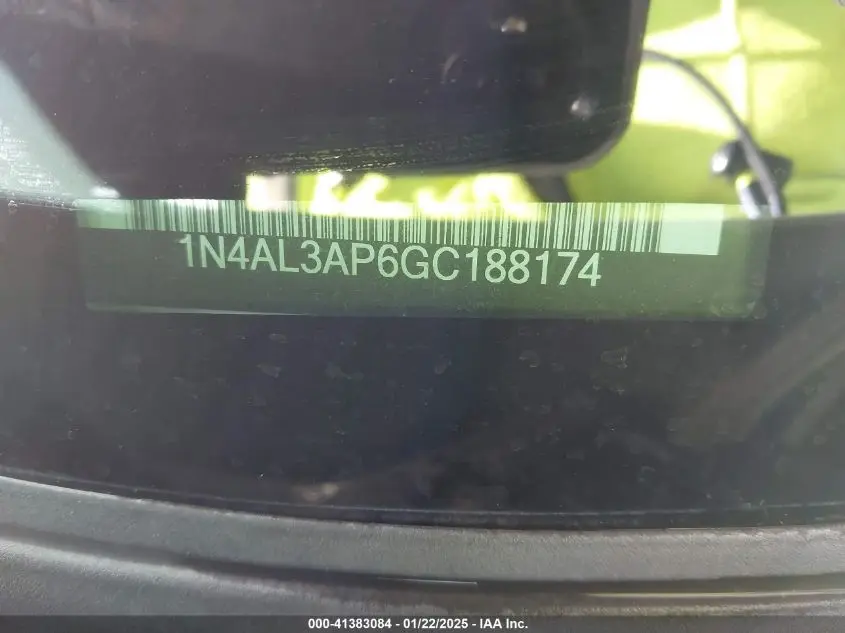2016 NISSAN ALTIMA 2.5 SR