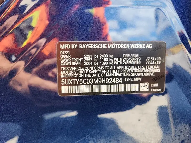 2021 BMW X3 XDRIVE30I  