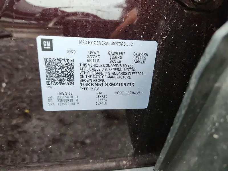 2021 GMC ACADIA SLE  