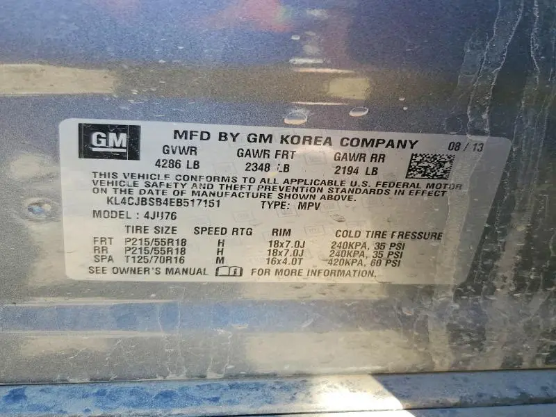 2014 BUICK ENCORE CONVENIENCE  