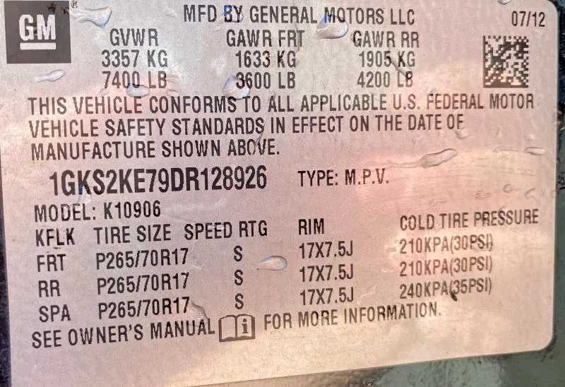 2013 GMC YUKON XL K1500 SLT  