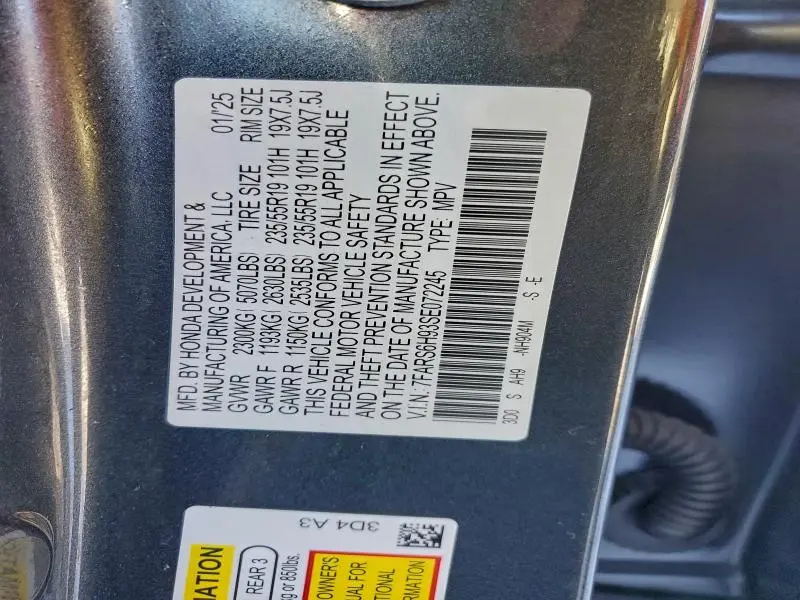 2025 HONDA CR-V SPORT TOURING  