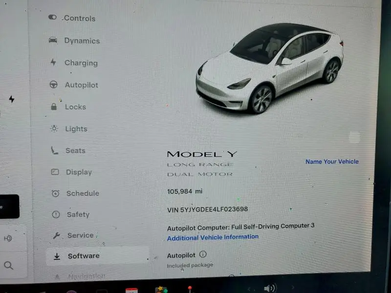 2020 TESLA MODEL Y   