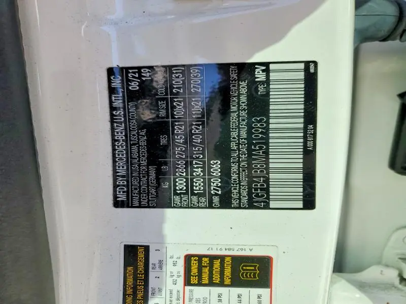 2021 MERCEDES-BENZ GLE 350  