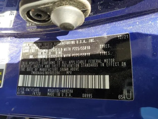 2022 TOYOTA COROLLA CROSS XLE