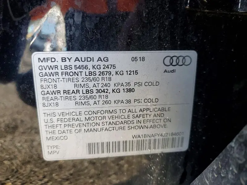 2018 AUDI Q5 PREMIUM PLUS  
