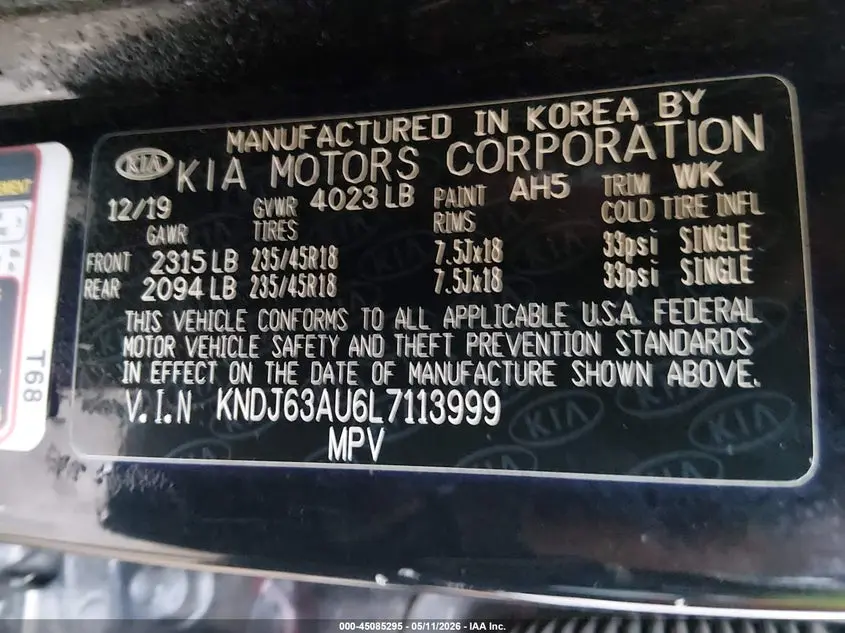 2020 KIA SOUL GT-LINE
