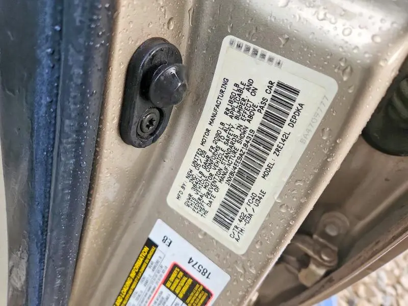 2010 TOYOTA COROLLA BASE  