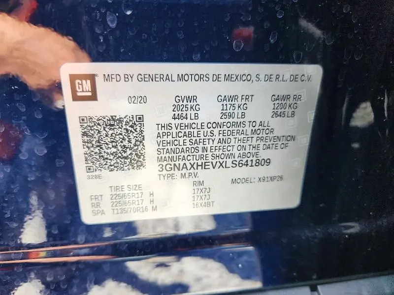 2020 CHEVROLET EQUINOX LS  
