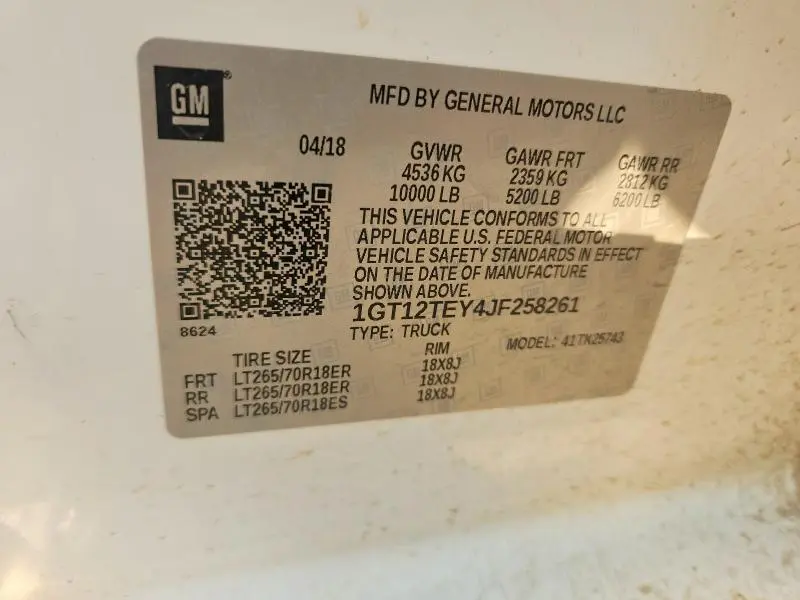 2018 GMC SIERRA K2500 SLT  