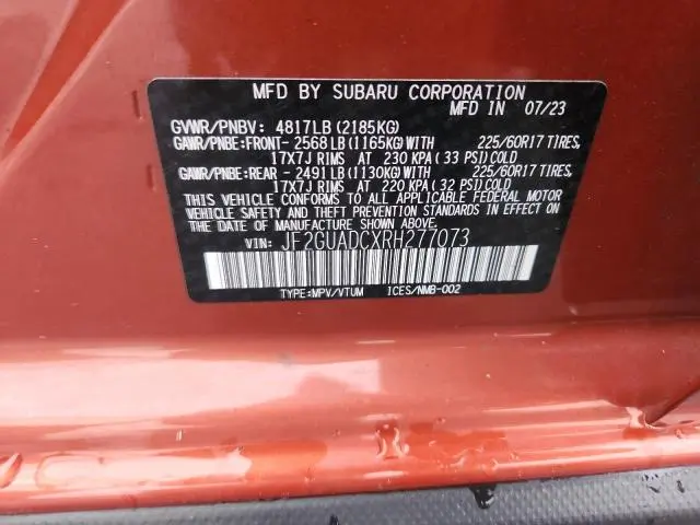 2024 SUBARU CROSSTREK PREMIUM  