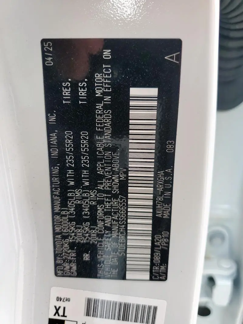 2025 TOYOTA HIGHLANDER HYBRID LIMITED  