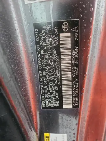 2013 TOYOTA SCION IQ   