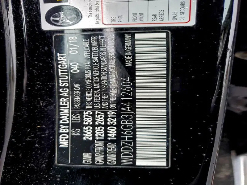 2018 MERCEDES-BENZ E 400 4MATIC  