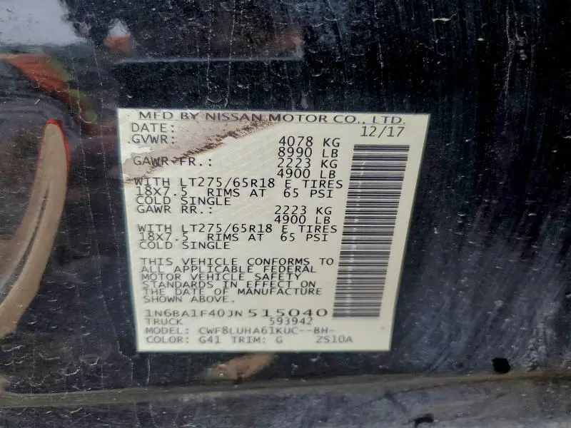 2018 NISSAN TITAN XD SL  