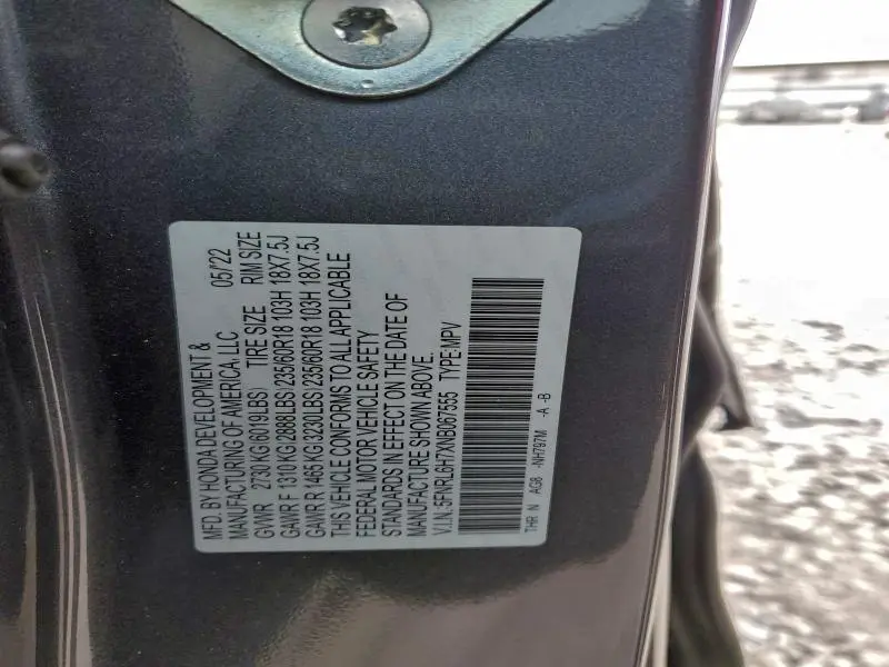 2022 HONDA ODYSSEY EXL  