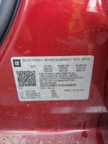 2018 GMC SIERRA K1500 SLT  