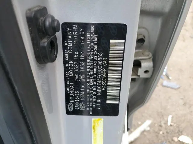 2016 HYUNDAI ACCENT SE  