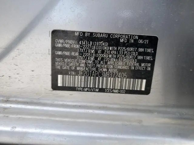 2021 SUBARU CROSSTREK PREMIUM