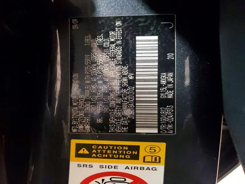 2010 LEXUS RX 450H BASE  