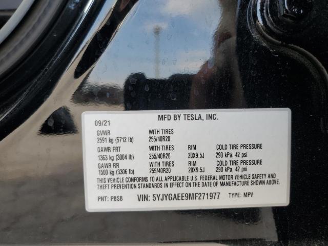 2021 TESLA MODEL Y 