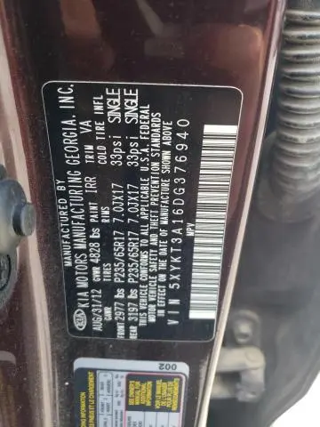 2013 KIA SORENTO LX  