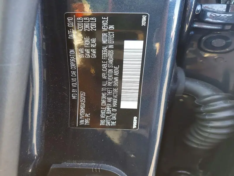 2010 VOLVO S40 2.4I  