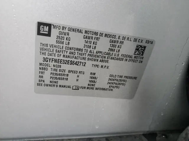 2014 CADILLAC SRX LUXURY COLLECTION  