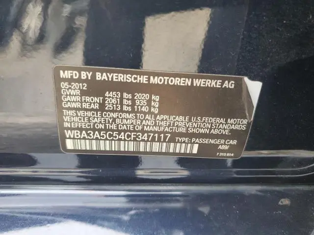 2012 BMW 328 I
