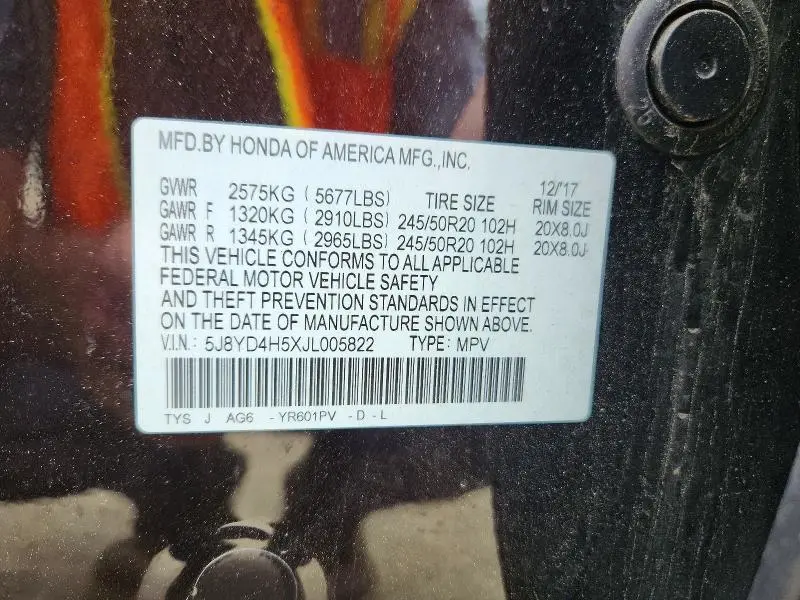 2018 ACURA MDX TECHNOLOGY  
