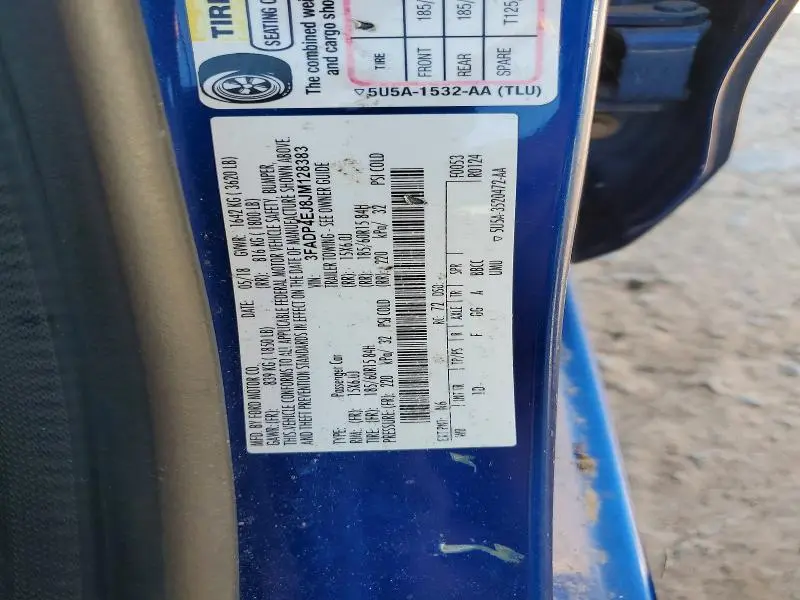 2018 FORD FIESTA SE  