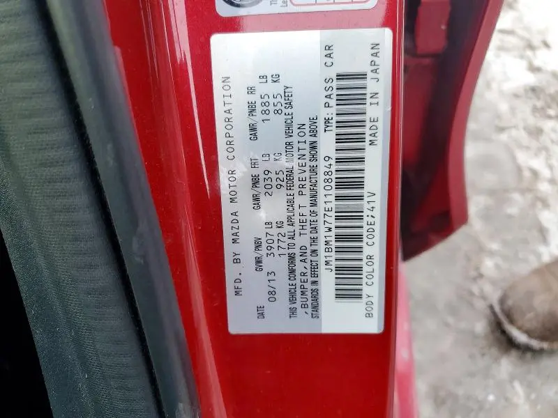 2014 MAZDA 3 GRAND TOURING  