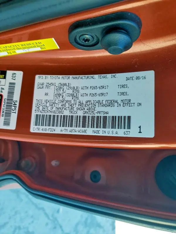 2017 TOYOTA TACOMA DOUBLE CAB  