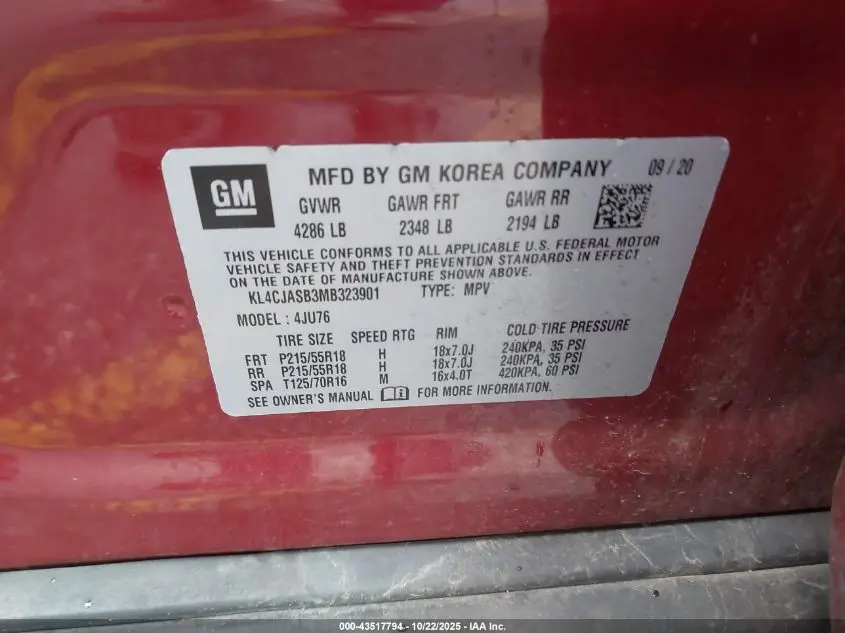 2021 BUICK ENCORE FWD PREFERRED