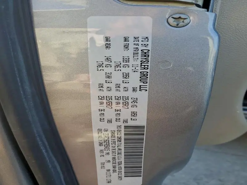 2015 CHRYSLER TOWN & COUNTRY TOURING  