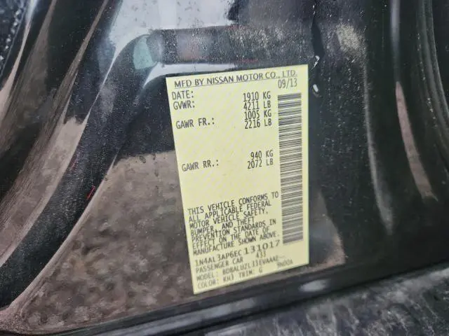2014 NISSAN ALTIMA 2.5 SV  