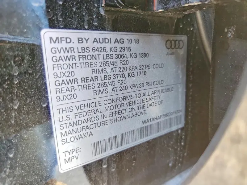 2019 AUDI Q7 PREMIUM  