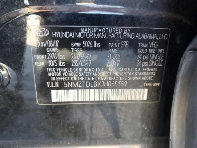 2018 HYUNDAI SANTA FE SPORT   