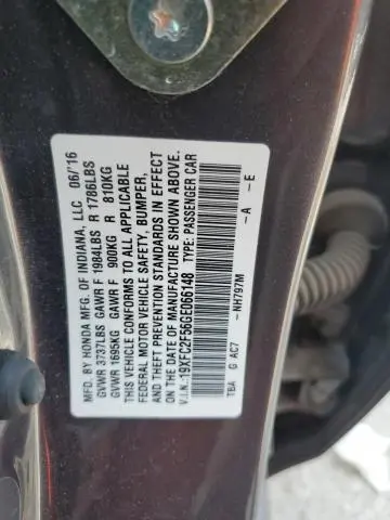 2016 HONDA CIVIC LX  