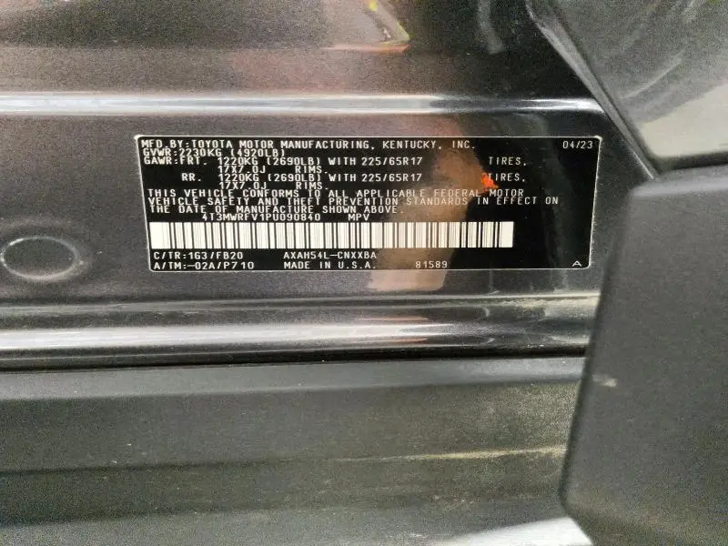 2023 TOYOTA RAV4 LE  