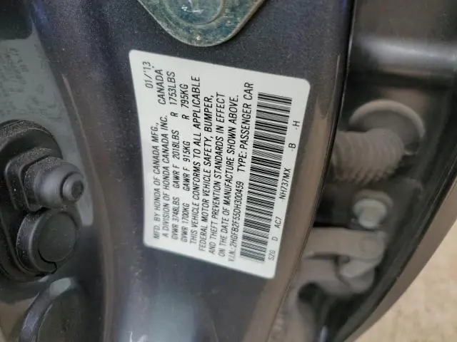 2013 HONDA CIVIC LX