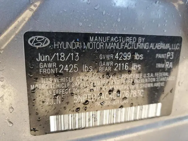 2013 HYUNDAI SONATA GLS  