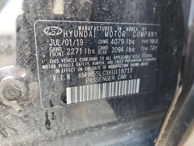 2019 HYUNDAI ELANTRA GT N LINE  